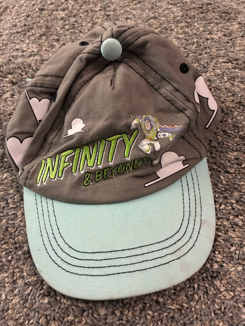 Disney Parks Two-Tone Brown and Light Blue Adjustable Cap